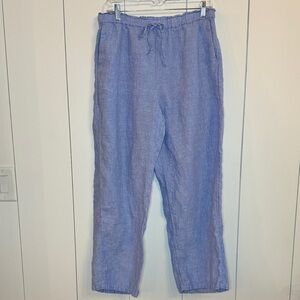 J. Crew Soleil  Light Blue Linen Pants